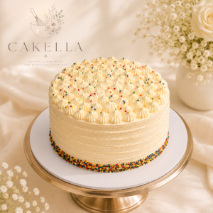 Confetti Kiss Vanilla Cake, cakella