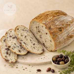 Kalamata Sourdough Bread, Kalamata olives, sourdough bread, Cakella, Cape Town, Olive and Oregano Sourdough Bread